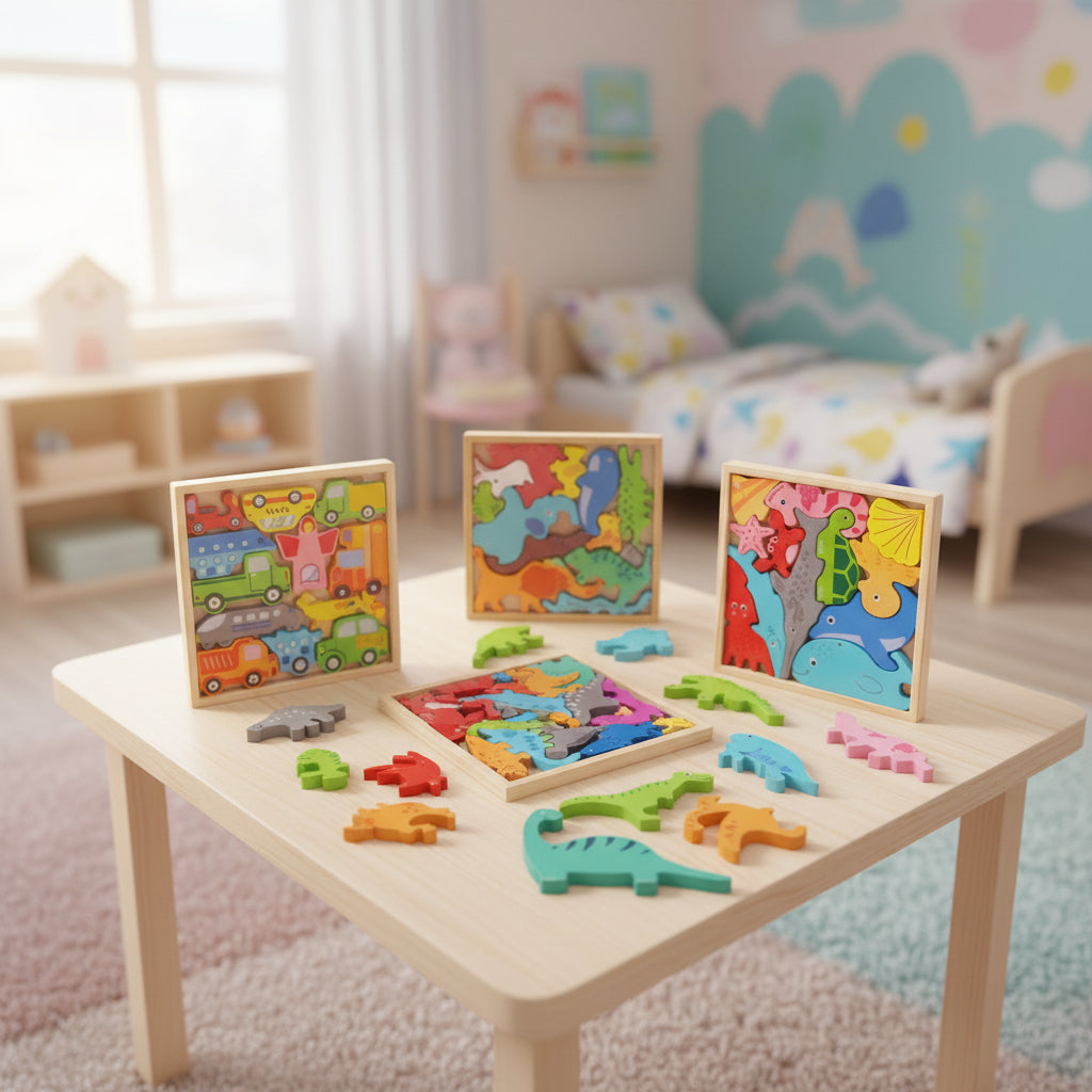 WOODEN ANIMAL PUZZLE TOY