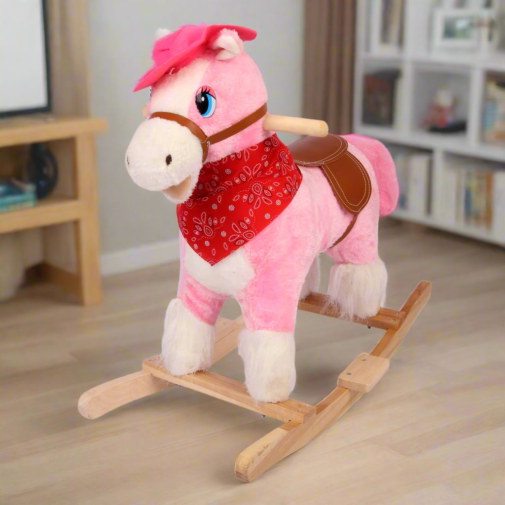 Pink Rocking Horse for Kids RH-2011-M