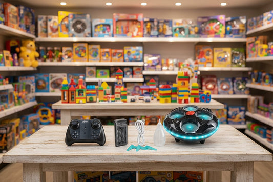 FOUR-AXIS LIGHT SPRAY  FLYING TOY