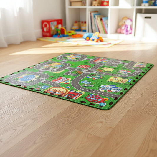 FOAM MAT TRAFIC PUZZLE L-1FT * W-1FT - 1mm 9pcs