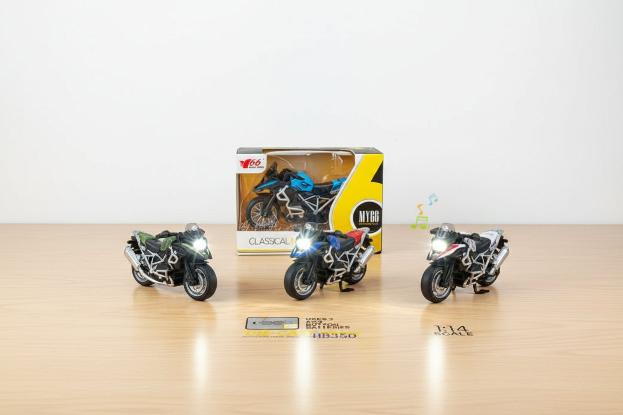 DINKY TOY PULL BACK MOTORBIKE