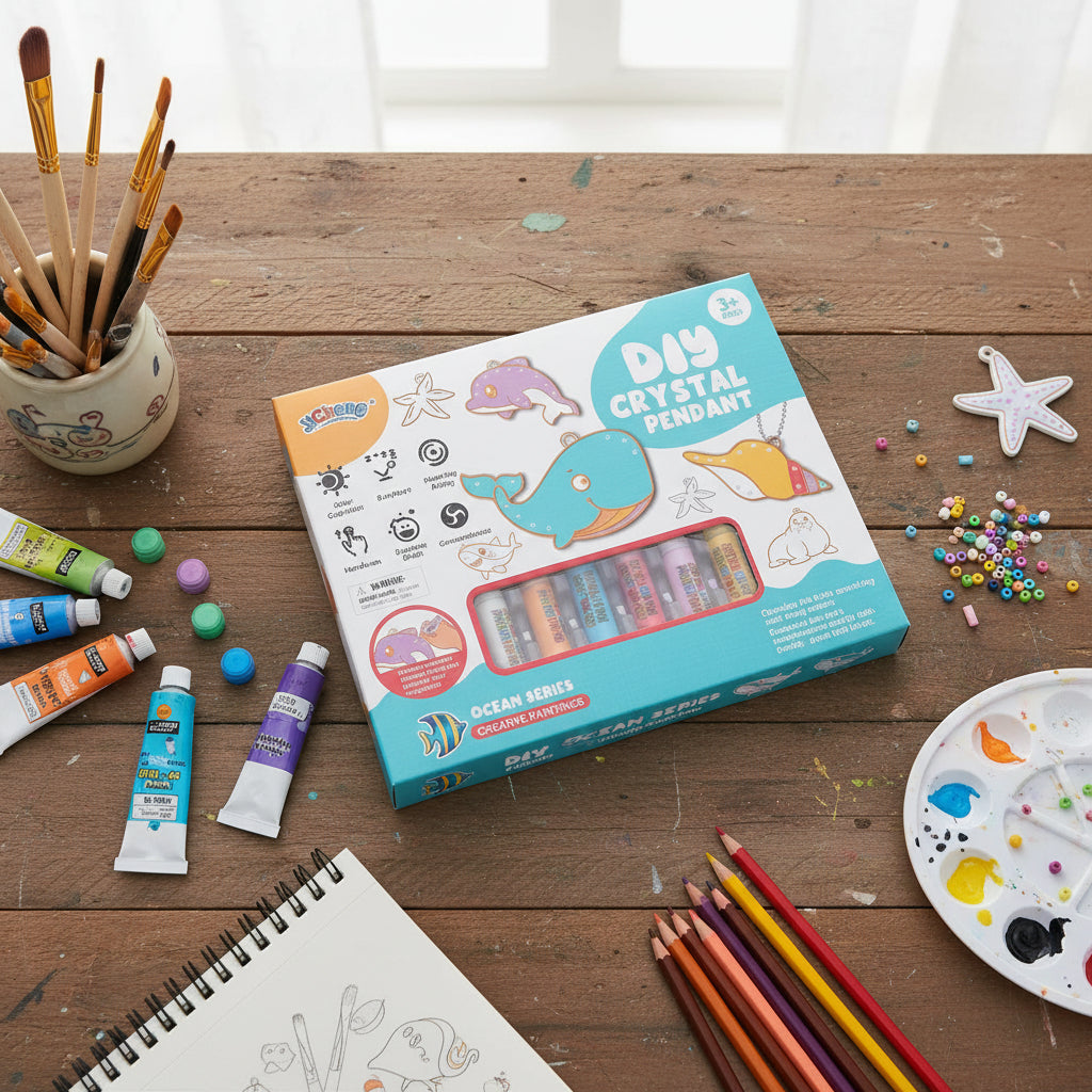 DIY CRYSTAL COLOUR GLUE PAINTING
