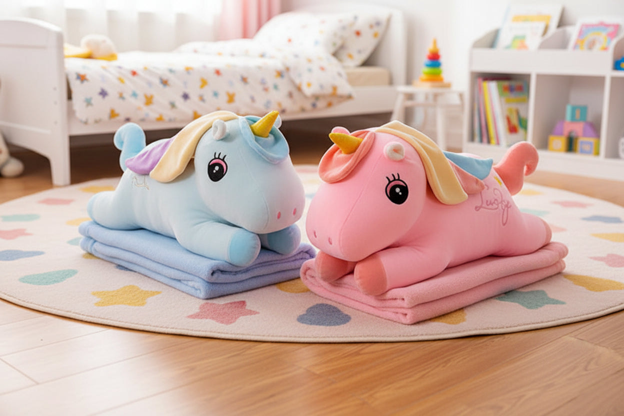 SOFT TOY UNICORN+BLANCKET