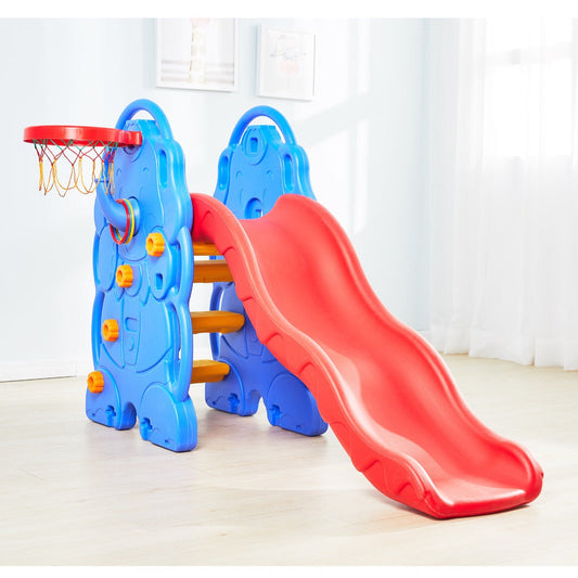 kids SLIDE With BASKET BALL STAND