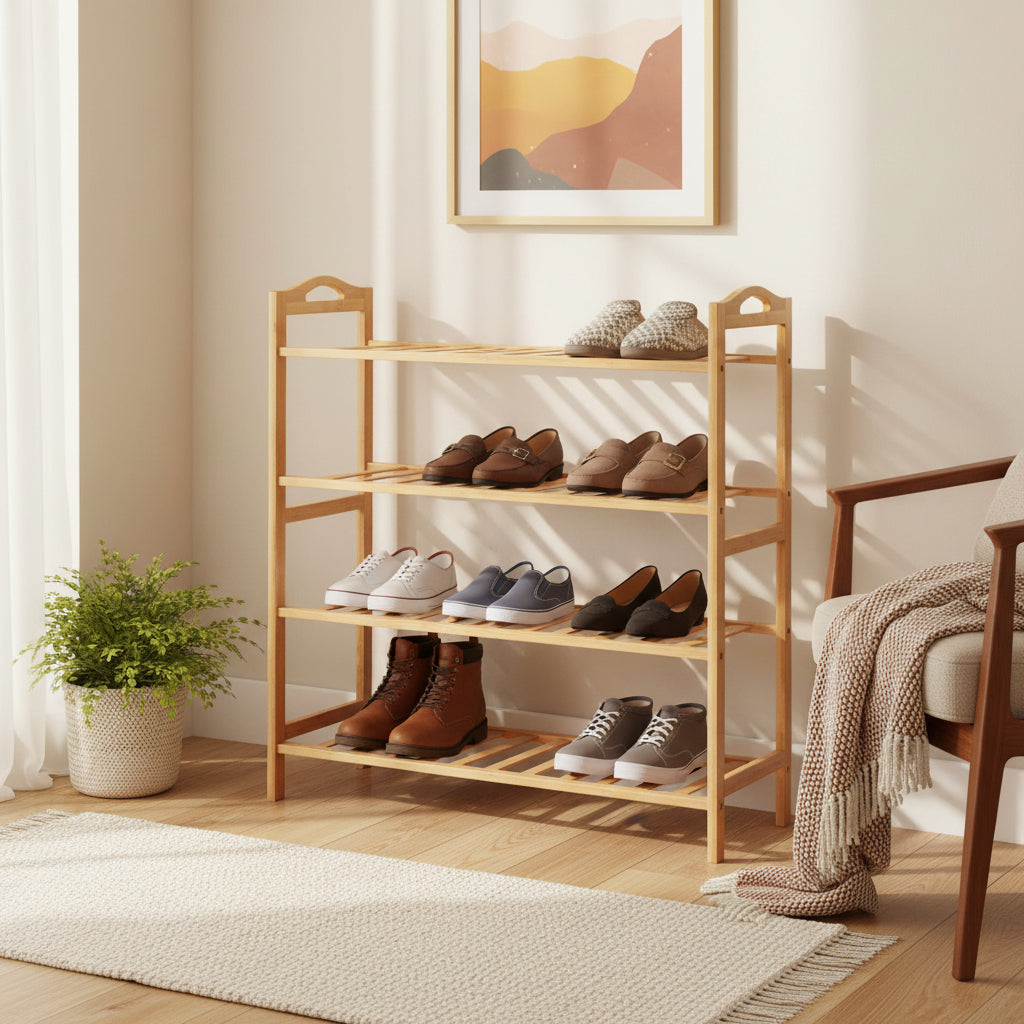 SHOE RACK STEEL 4 LAYER