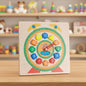 WOODEN PLAY TOY TIME CLOCK